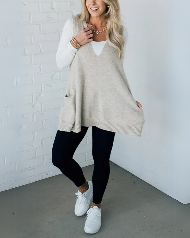 AROLA - Cozy Knit Vest-15519825330549-Mirella Fiore