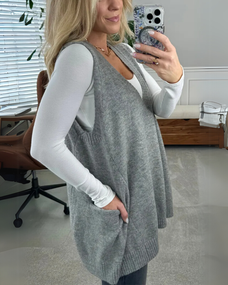 AROLA - Cozy Knit Vest-15519825330549-Mirella Fiore