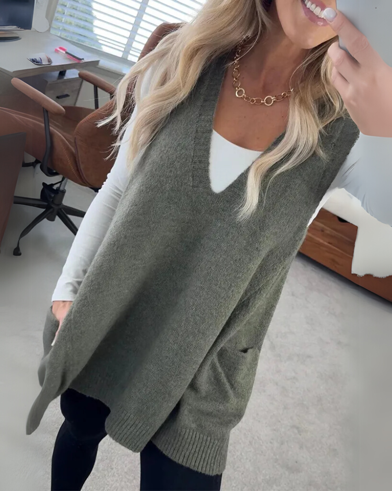 AROLA - Cozy Knit Vest-15519825330549-Mirella Fiore