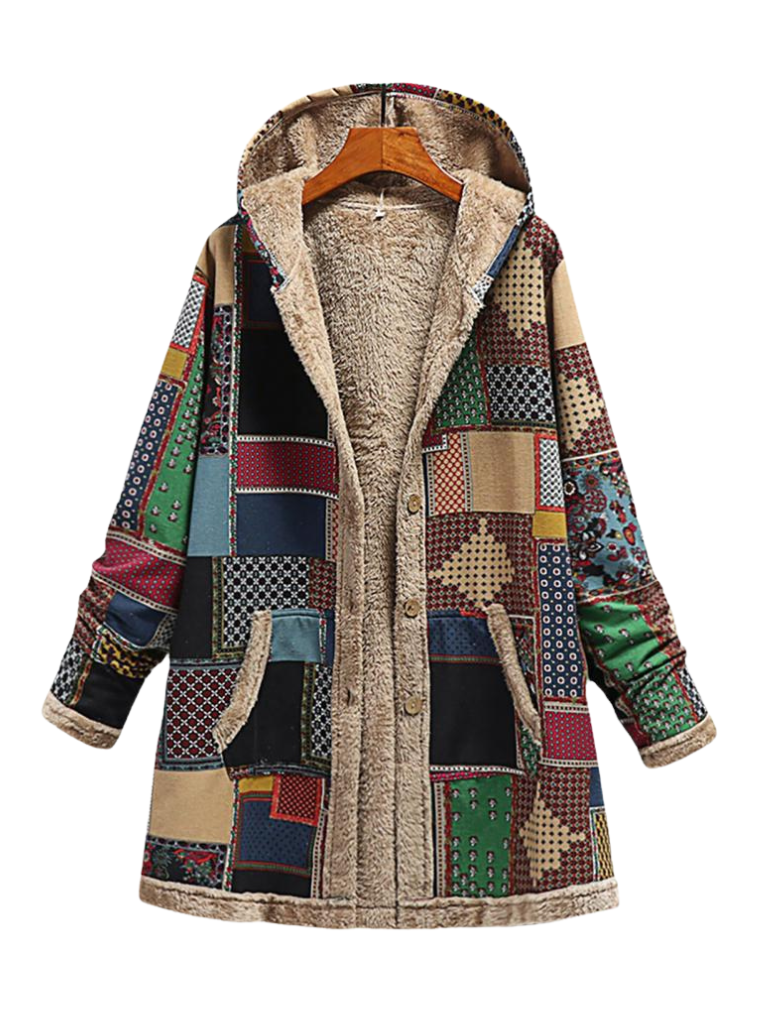 AURORA - COZY PRINT COAT-15549015294325-Mirella Fiore
