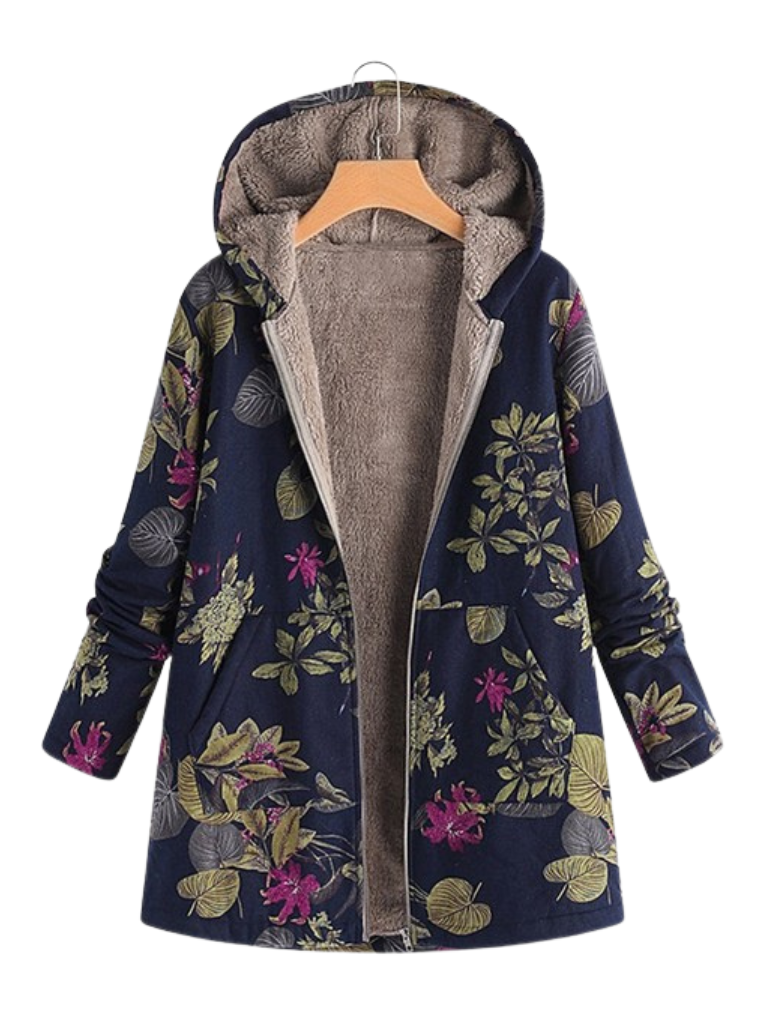 AURORA - COZY PRINT COAT-15549015294325-Nancy & Mae Savannah