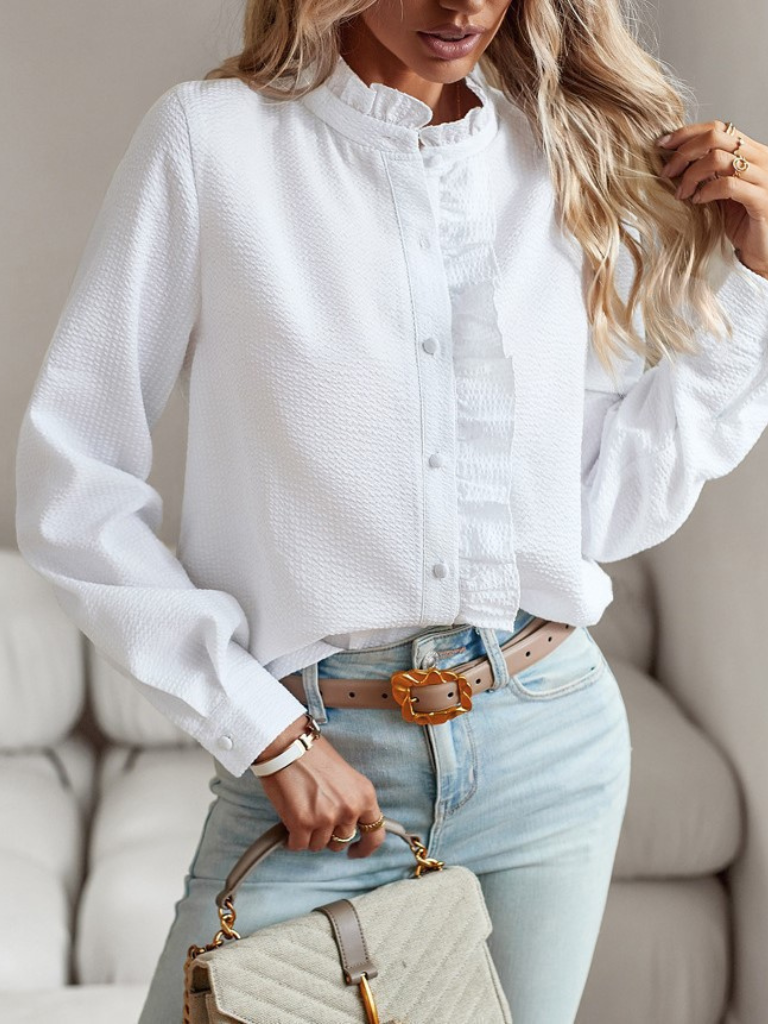 AURORA - RUFFLE BLOUSE-15549013754229-Mirella Fiore