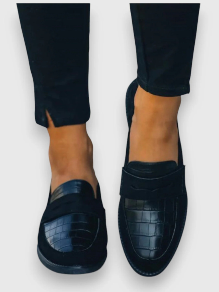 AVA - CROC DETAIL ORTHOPEDIC LOAFERS-15549014999413-Mirella Fiore