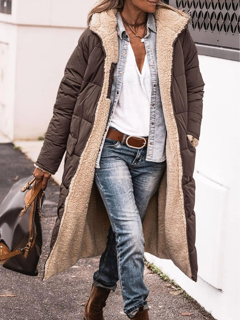 AVERY - REVERSIBLE LONGLINE COAT-15549014638965-Nancy & Mae Savannah