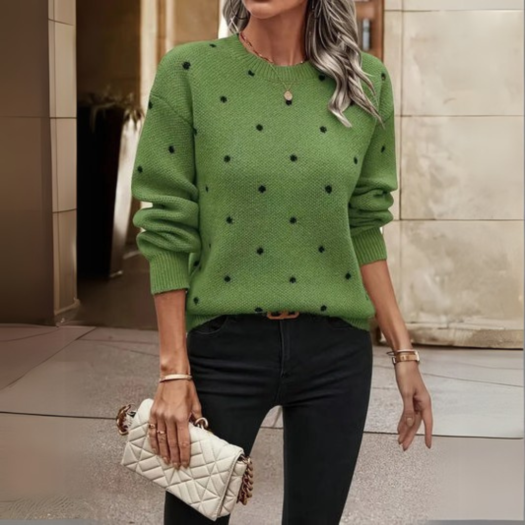 AVERY - Soft Polka Dot Sweater-15519826674037-Mirella Fiore
