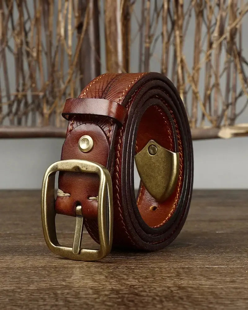 Adam Embossed Leather Belt-15553365541237-Mirella Fiore