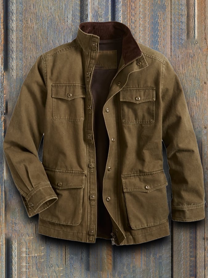Adam - Men's Original Vermont Barn Coat Jacket-15551927484789-Mirella Fiore