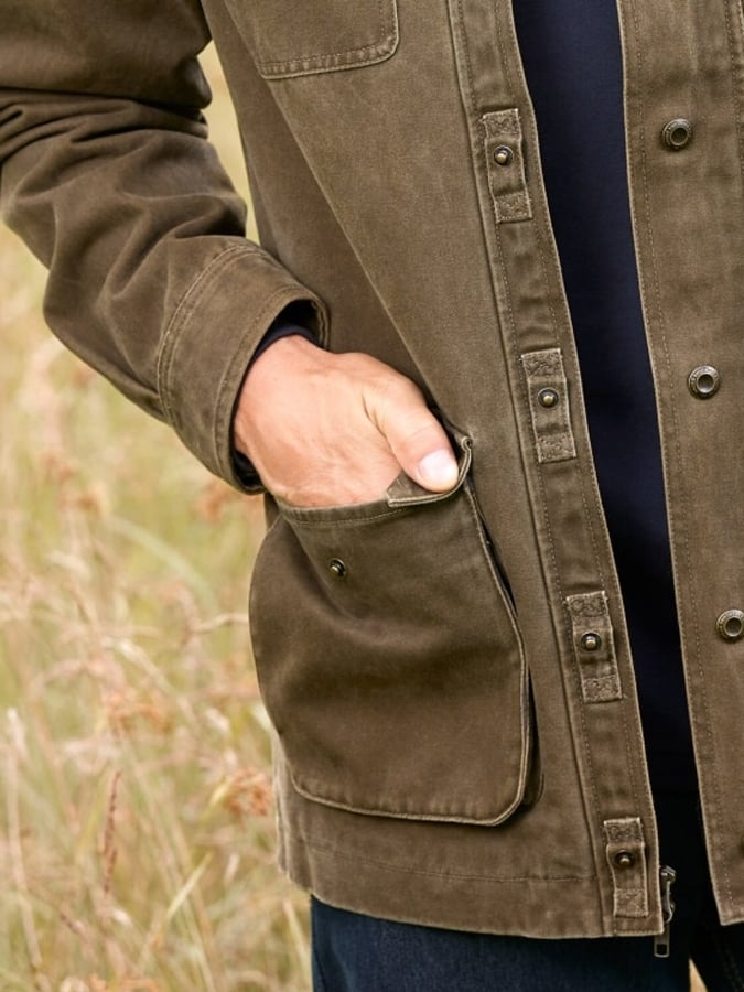 Adam - Men's Original Vermont Barn Coat Jacket-15551927484789-Nancy & Mae Savannah