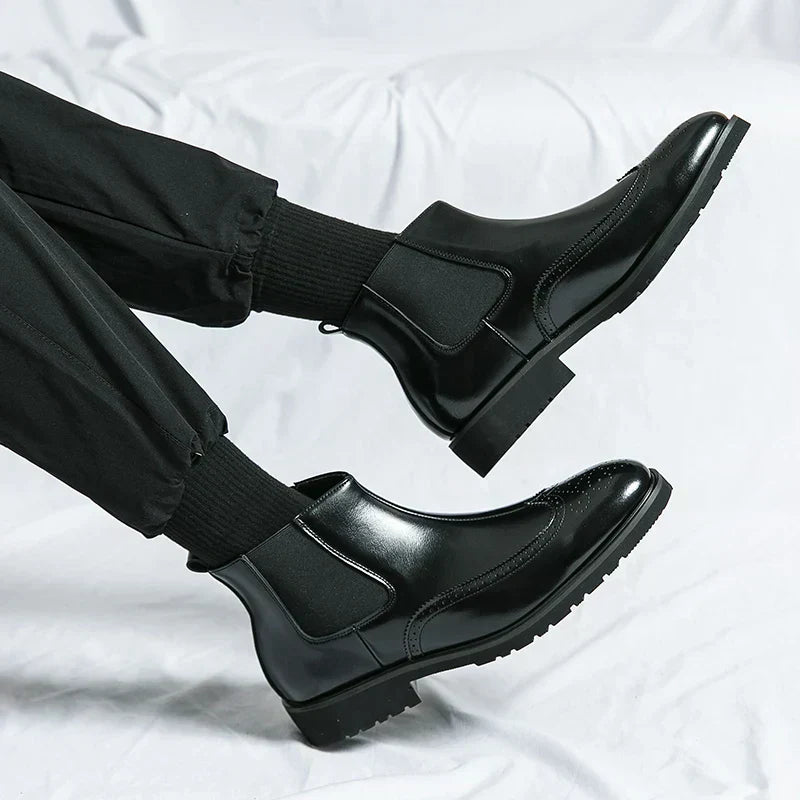 Adriel - Genuine Leather Chelsea Boots-15550769856885-Mirella Fiore