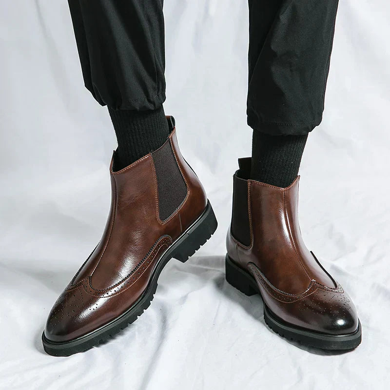 Adriel - Genuine Leather Chelsea Boots-15550769856885-Mirella Fiore