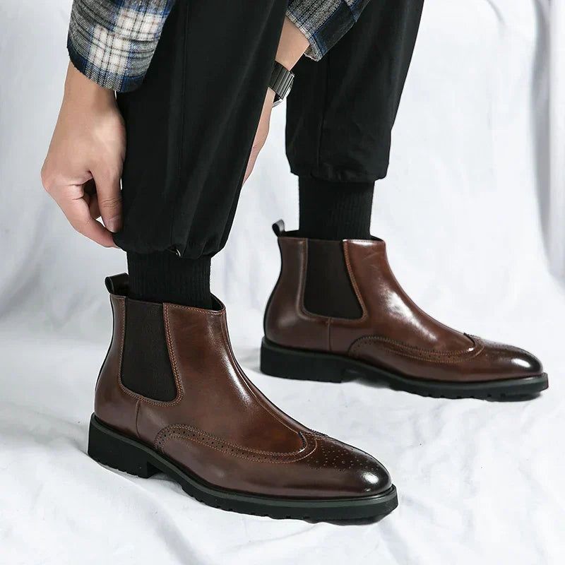 Adriel - Genuine Leather Chelsea Boots-15550769856885-Mirella Fiore