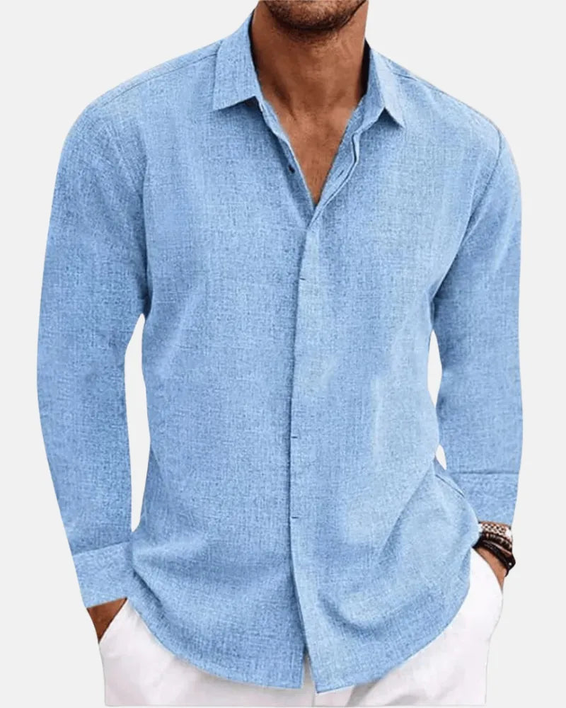 Adrien - Costa Linen Shirt-15553362755957-Mirella Fiore