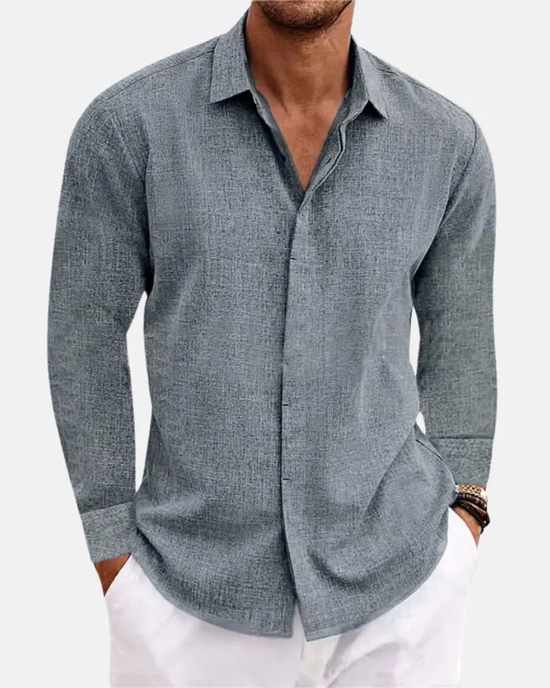 Adrien - Costa Linen Shirt-15553362755957-Mirella Fiore