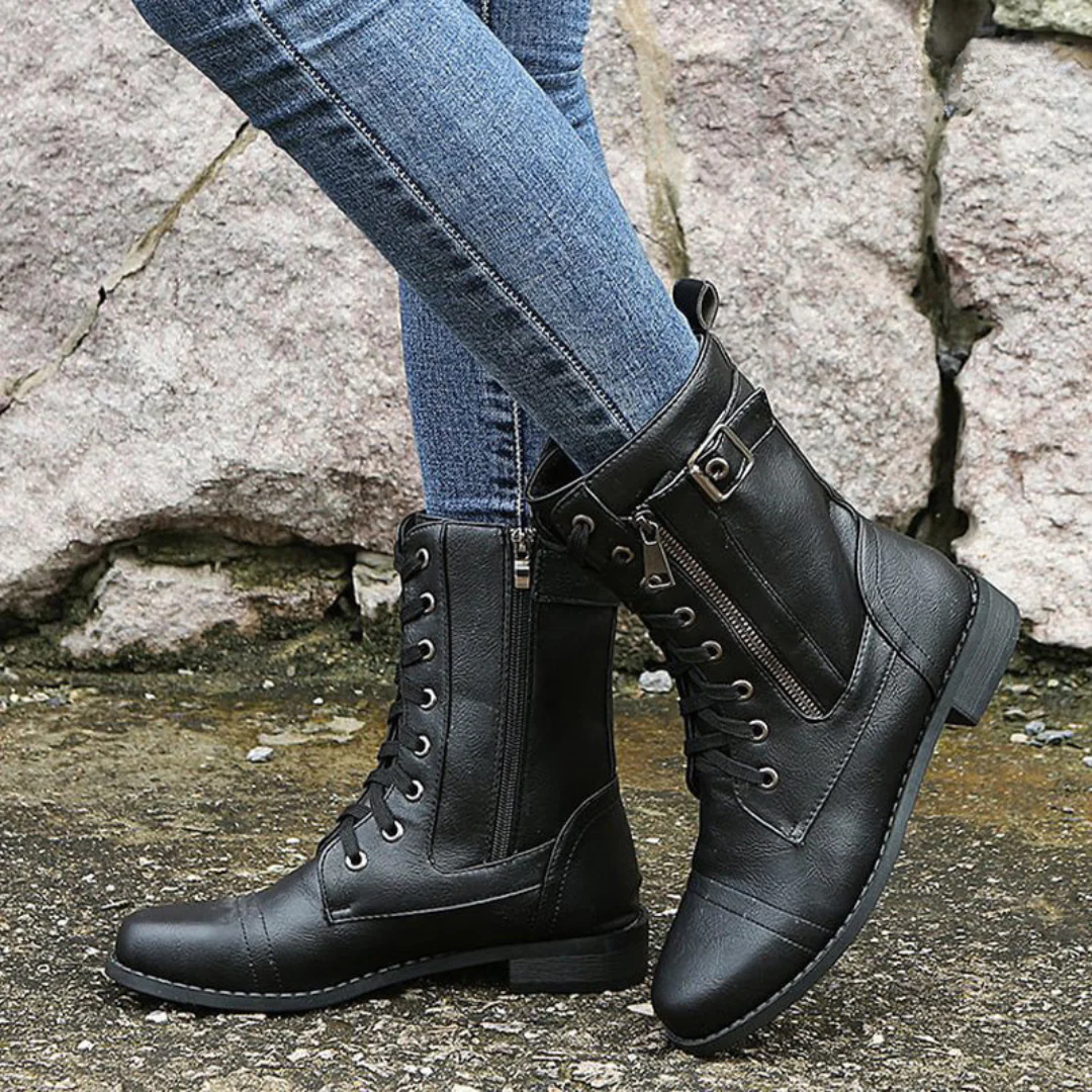Affy - Leather Boots-15548991635829-Mirella Fiore