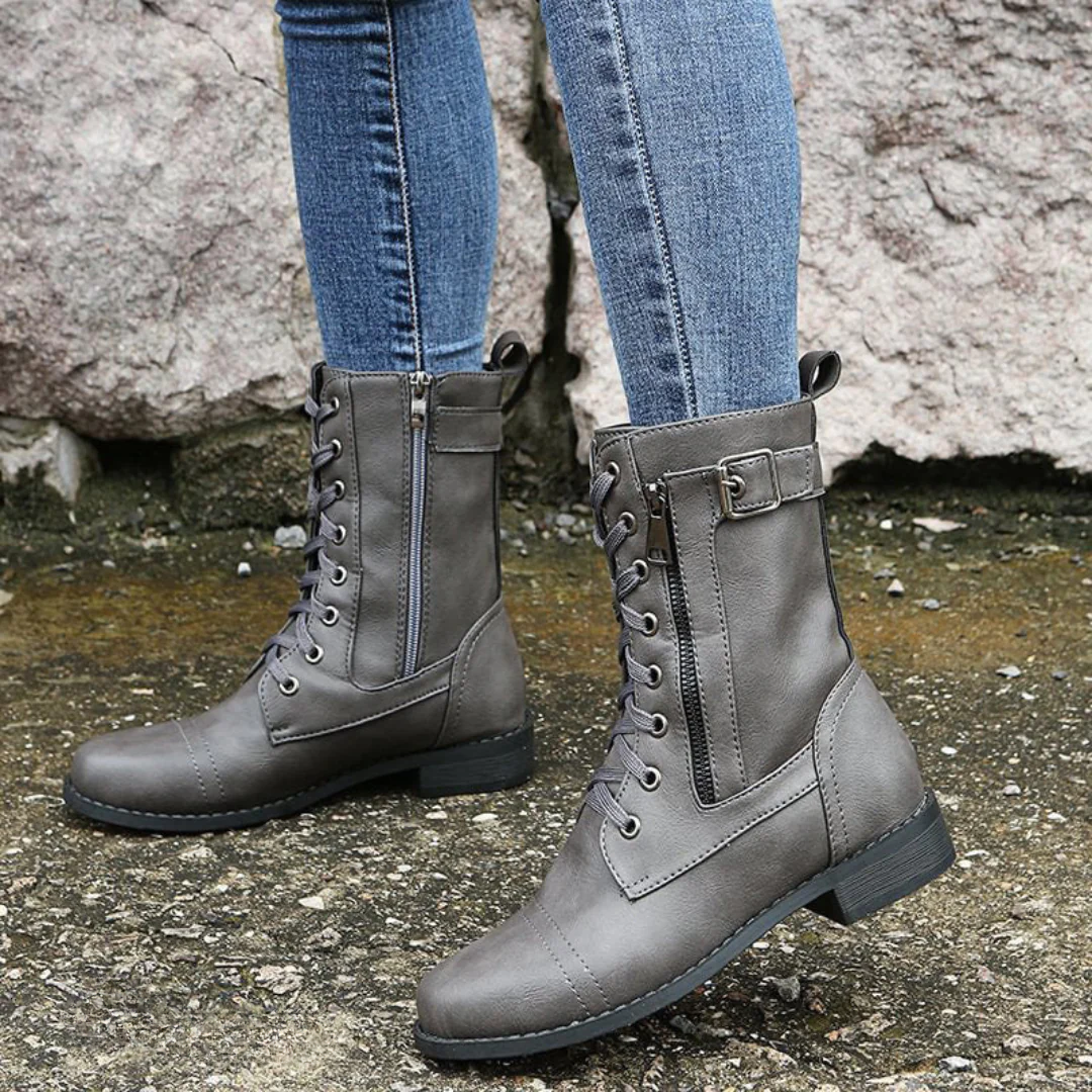 Affy - Leather Boots-15548991635829-Mirella Fiore