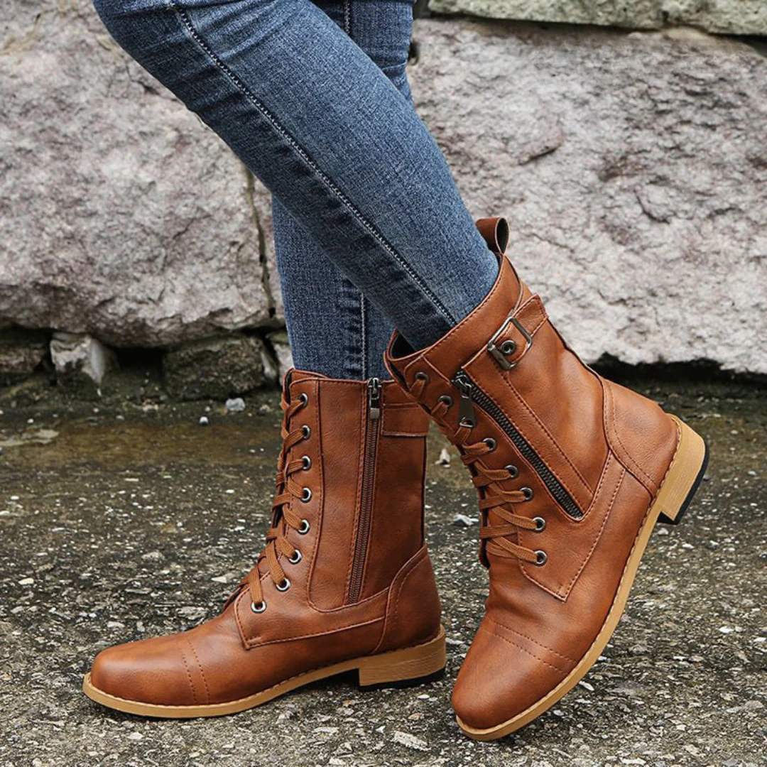 Affy - Leather Boots-15548991635829-Mirella Fiore
