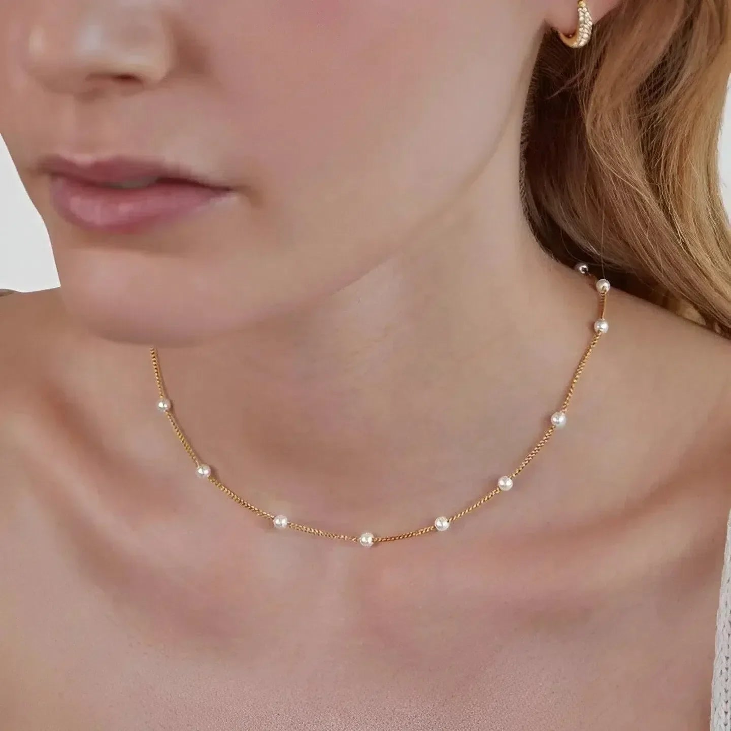 Albirea – Simulated pearls – Necklace-15227800027509-Mirella Fiore