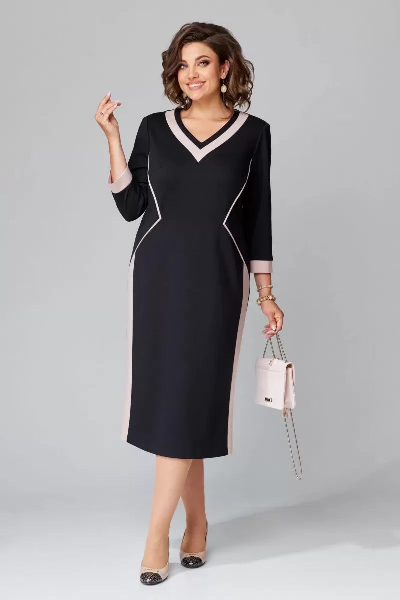 Alexa - Elegant V-neck dress-15553262289269-Mirella Fiore