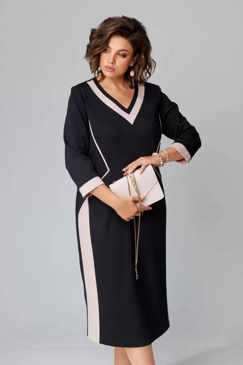 Alexa - Elegant V-neck dress-15553262289269-Mirella Fiore