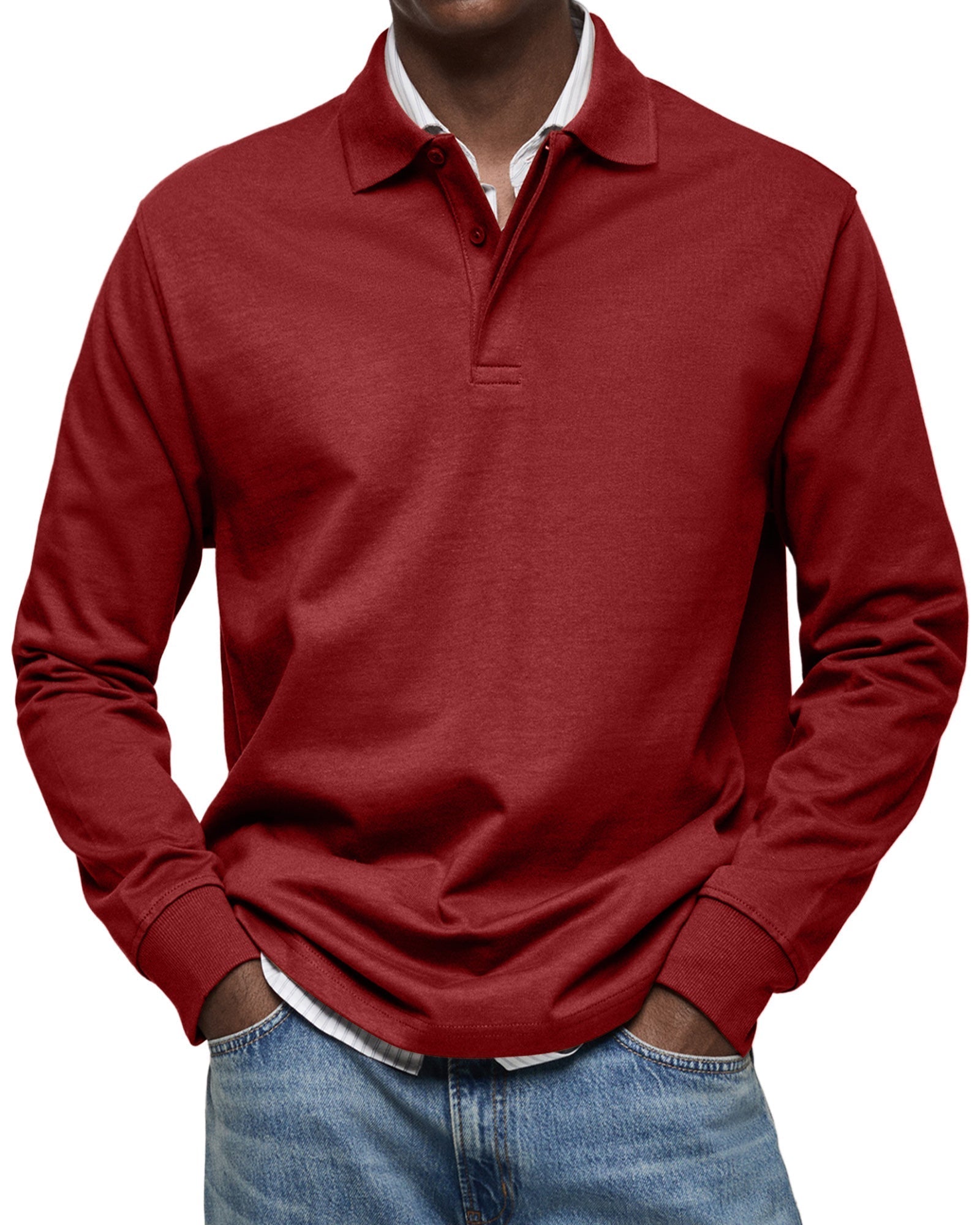 Alexander Long Sleeve Polo-15553977024885-Mirella Fiore