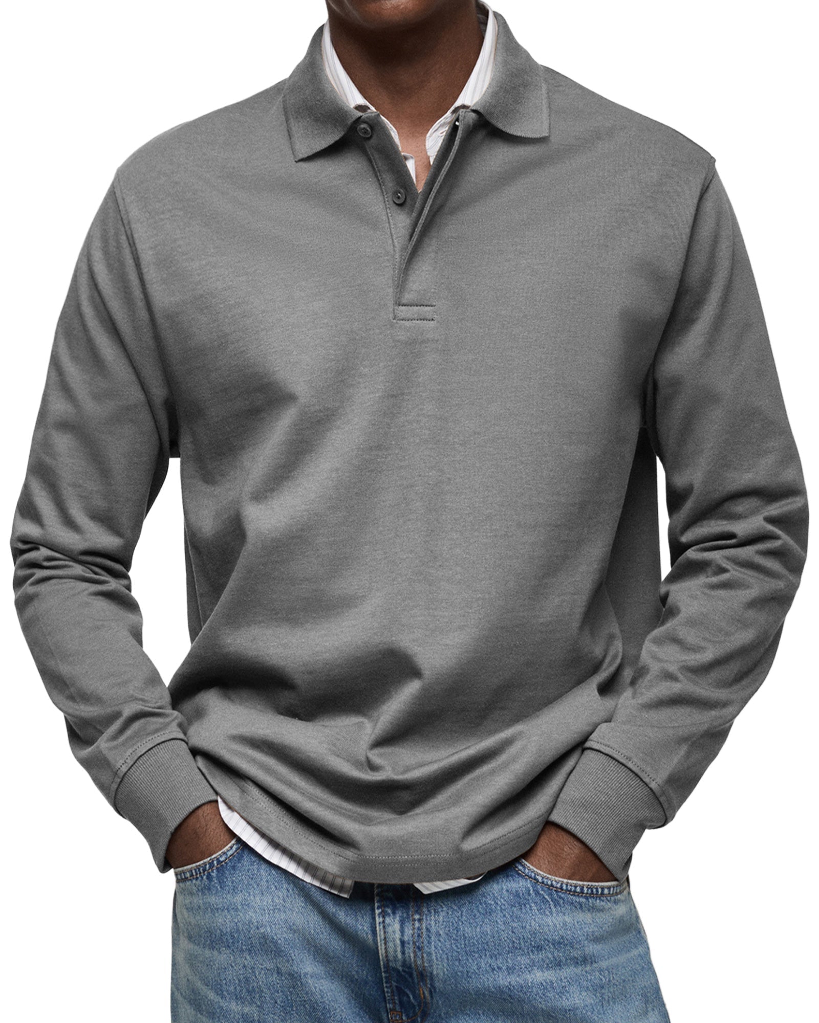 Alexander Long Sleeve Polo-15553977024885-Mirella Fiore