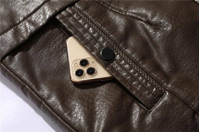 Alexander - Vintage Soft Faux Leather Winter Jacket-15551927189877-Mirella Fiore