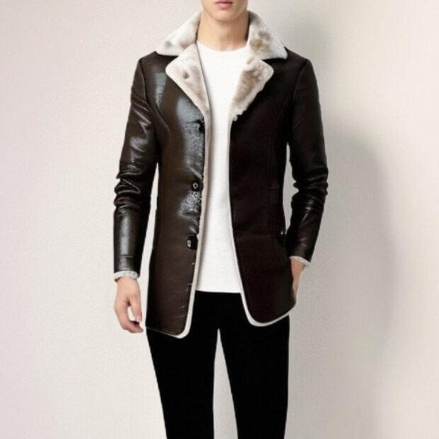 Alexander - Vintage Soft Faux Leather Winter Jacket-15551927189877-Mirella Fiore