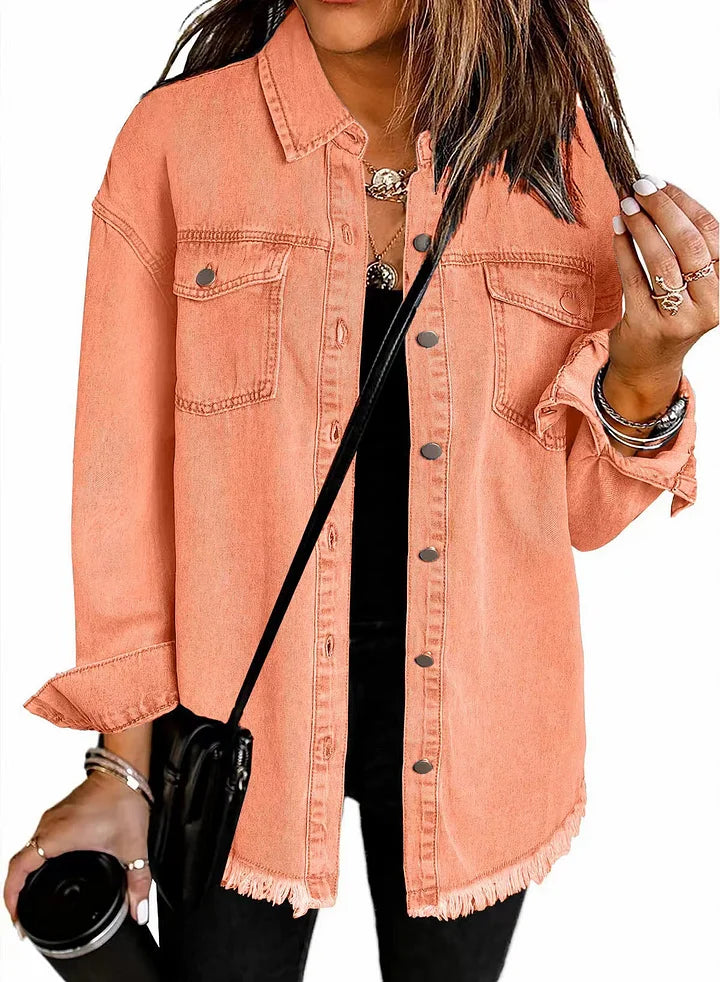 Alexandra - Classic Everyday Denim Jacket-15518866669941-Mirella Fiore