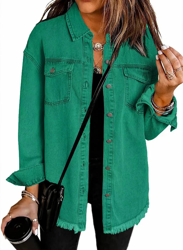 Alexandra - Classic Everyday Denim Jacket-15518866669941-Mirella Fiore