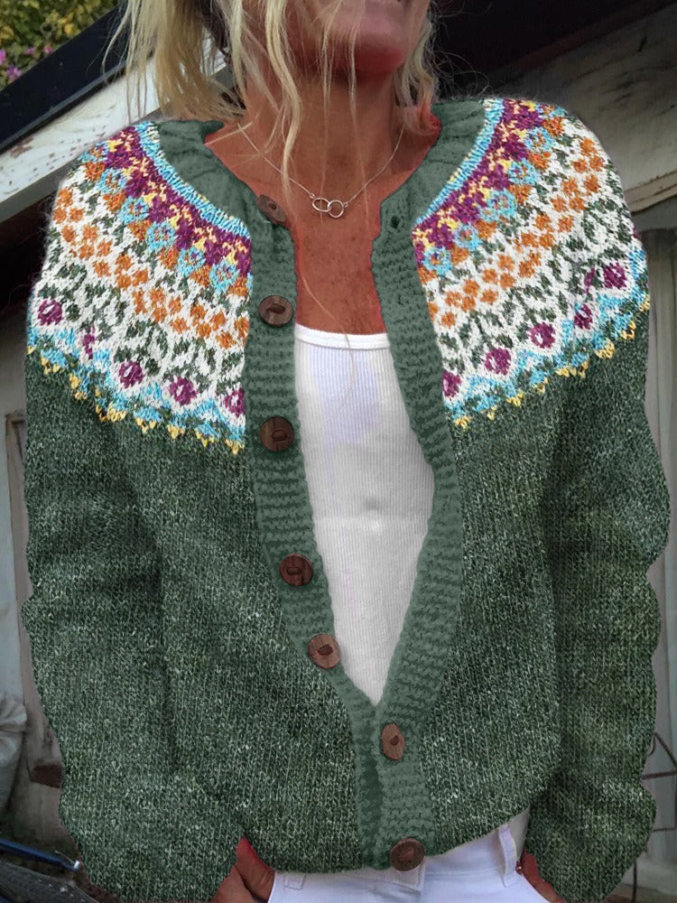 Alice - Vintage Icelandic Cardigan-15531113087349-Nancy & Mae Savannah