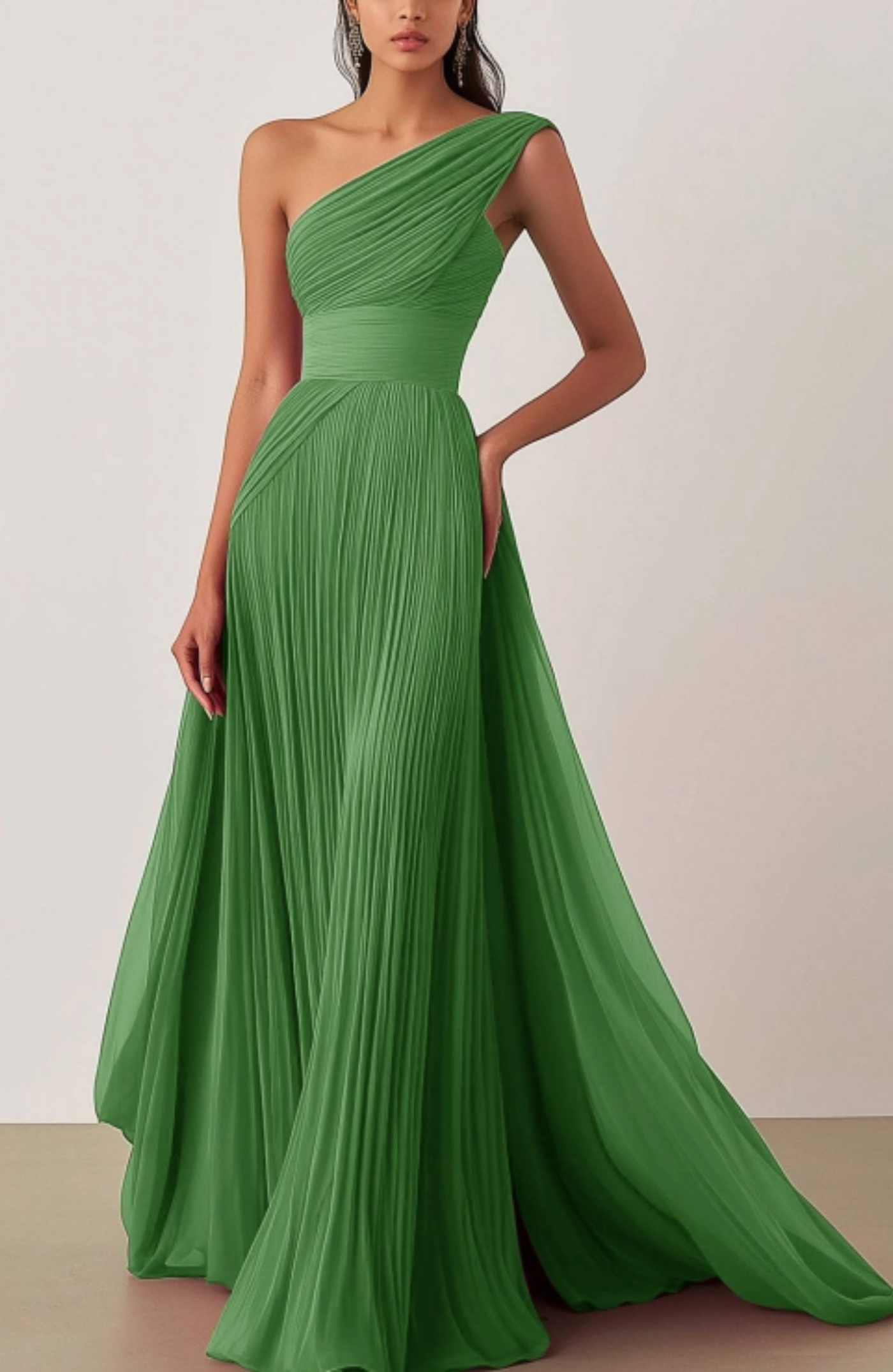 Allegra – One-shoulder pleated – Evening gown-15368177451381-Mirella Fiore
