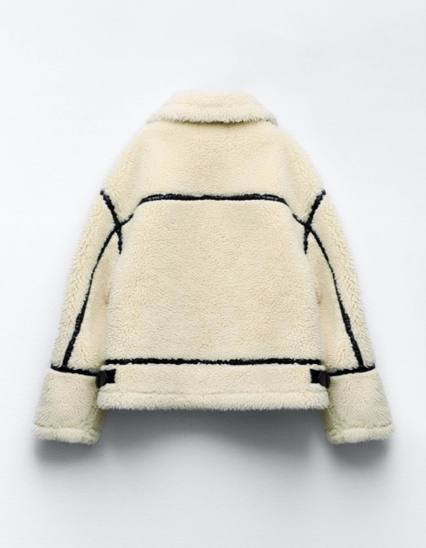 Alvarine – Contrast trim – Shearling jacket-15425982988661-Mirella Fiore