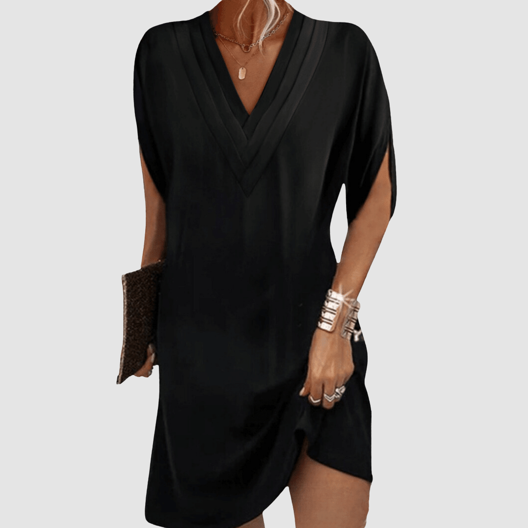Alysa - Elegant Half-Sleeve Dress-15553262354805-Mirella Fiore