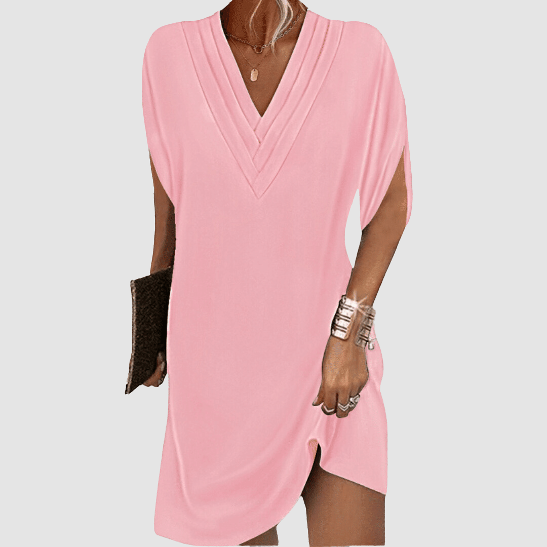 Alysa - Elegant Half-Sleeve Dress-15553262354805-Mirella Fiore