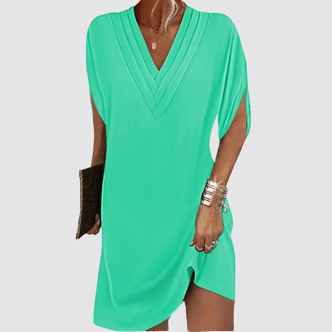Alysa - Elegant Half-Sleeve Dress-15553262354805-Mirella Fiore