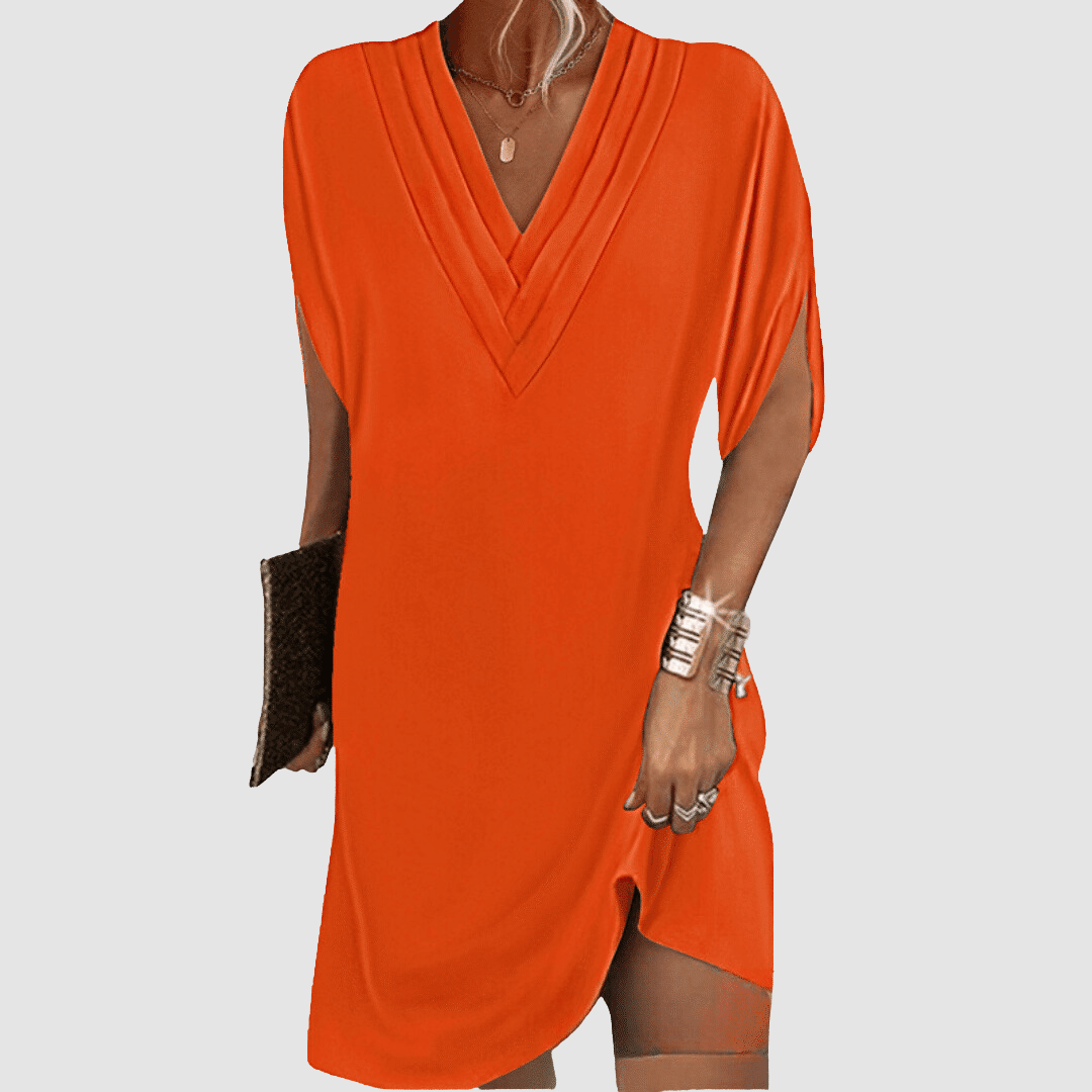 Alysa - Elegant Half-Sleeve Dress-15553262354805-Mirella Fiore