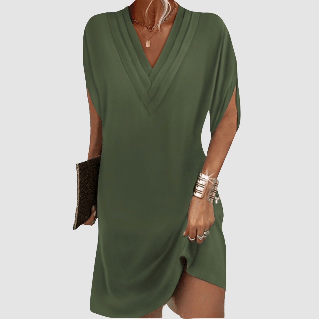 Alysa - Elegant Half-Sleeve Dress-15553262354805-Mirella Fiore