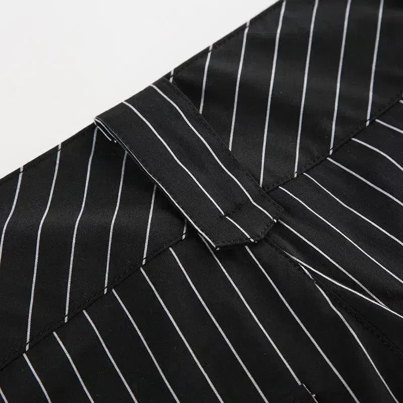 Amarilla – Pinstripe pattern – Flared trousers-15133677289845-Nancy & Mae Savannah