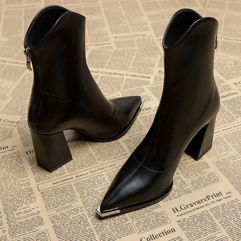 Amarra - Leather Heels-15548990849397-Mirella Fiore
