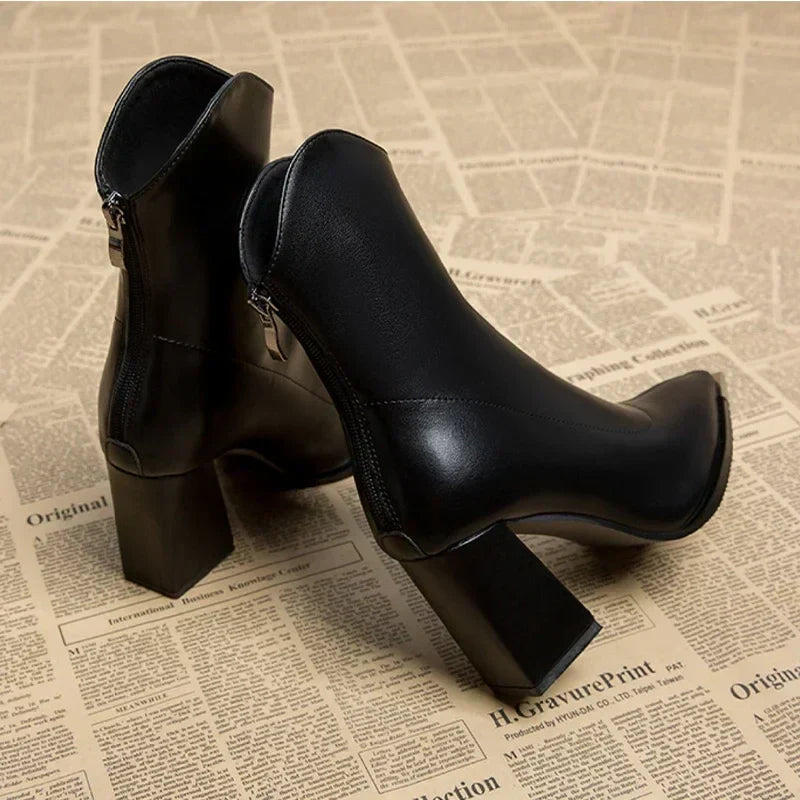 Amarra - Leather Heels-15548990849397-Mirella Fiore