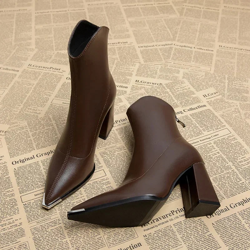 Amarra - Leather Heels-15548990849397-Mirella Fiore