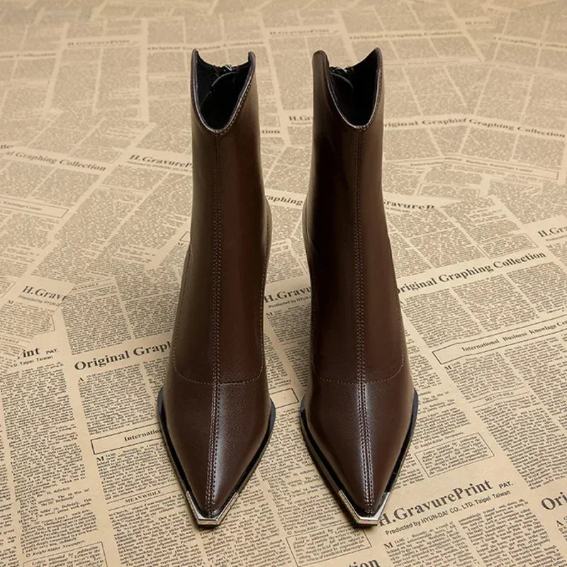 Amarra - Leather Heels-15548990849397-Mirella Fiore