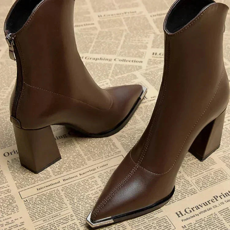 Amarra - Leather Heels-15548990849397-Mirella Fiore