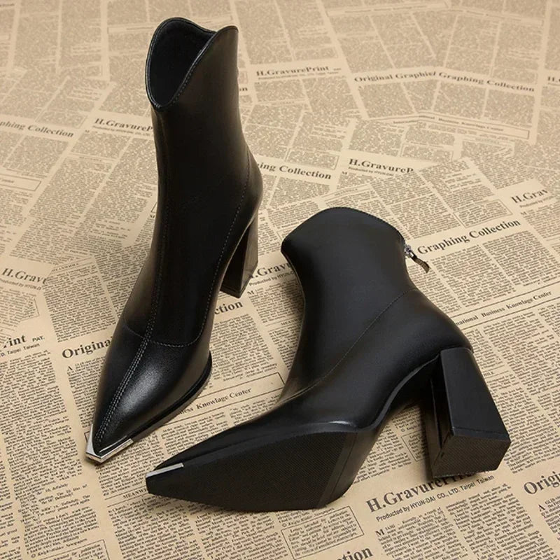 Amarra - Leather Heels-15548990849397-Mirella Fiore