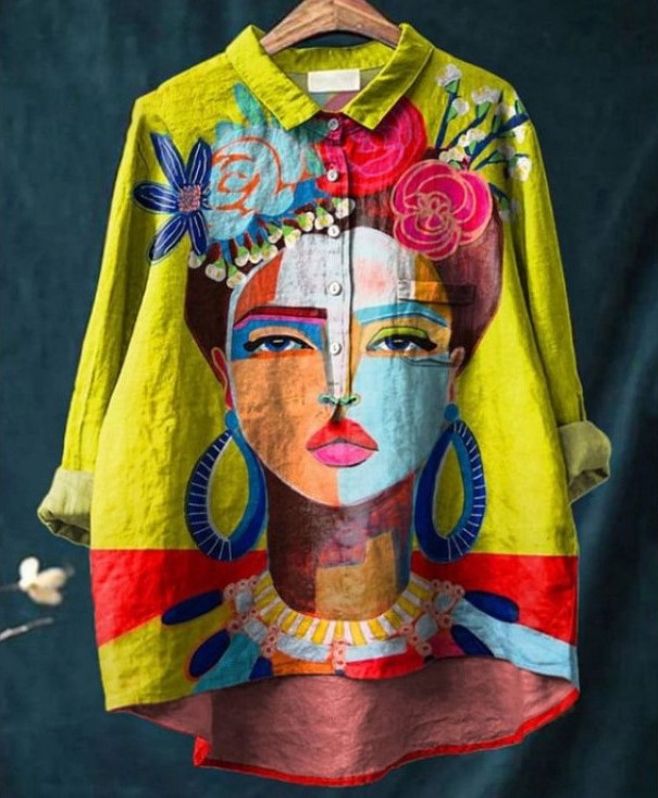 Amelia - Artistic Portrait Shirt-15542212821365-Mirella Fiore