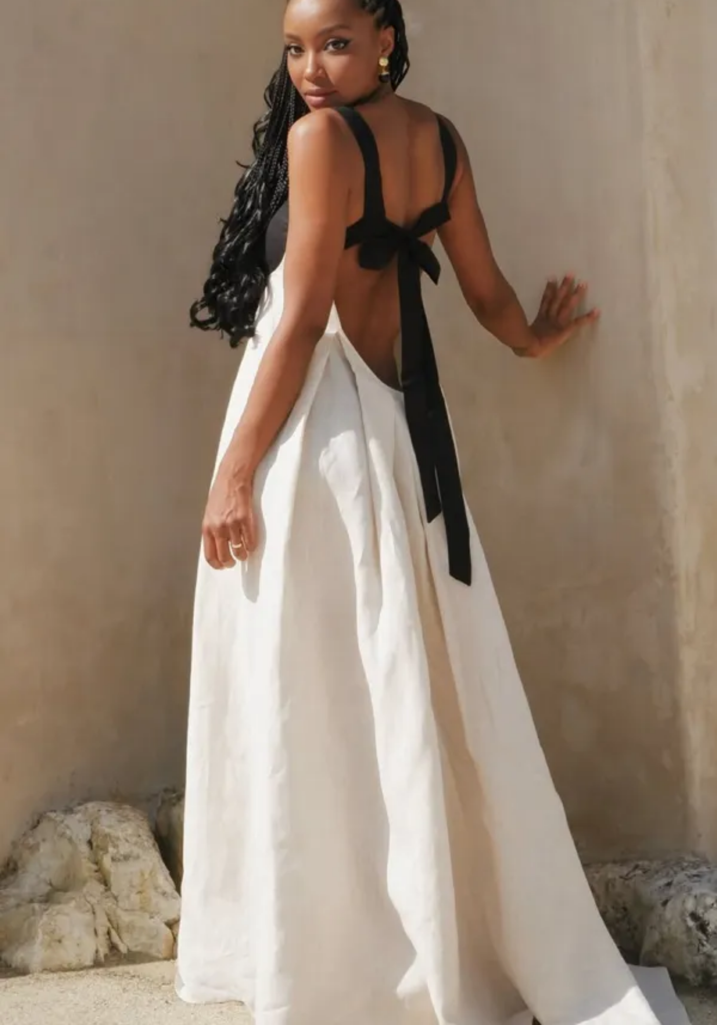 Amiya – Dual-tone design – Maxi dress-15213984285045-Mirella Fiore