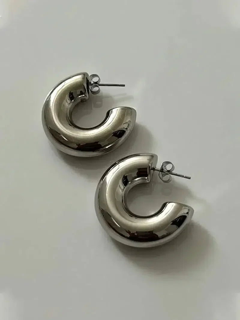 Amore – Chunky design – Hoop earrings-15227778466165-Mirella Fiore