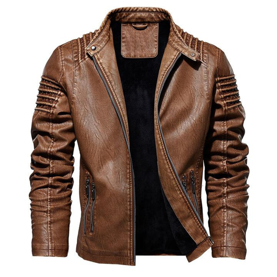 Angelo - Empire Leather Jacket-15552079462773-Mirella Fiore