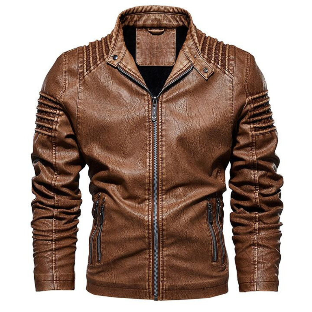 Angelo - Empire Leather Jacket-15552079462773-Mirella Fiore