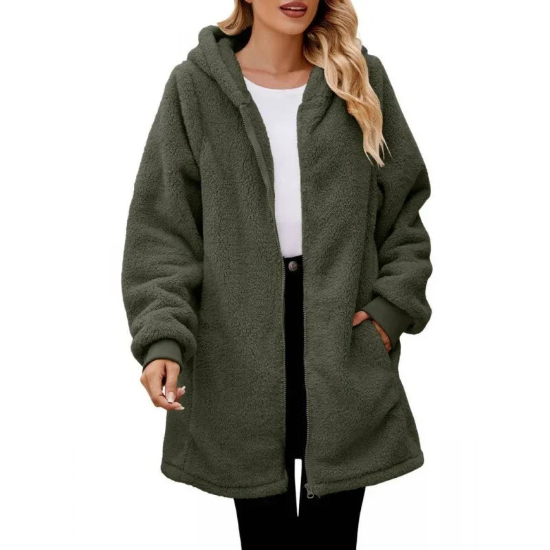 Annelie - Hooded Fleece Jacket-15544936366453-Nancy & Mae Savannah
